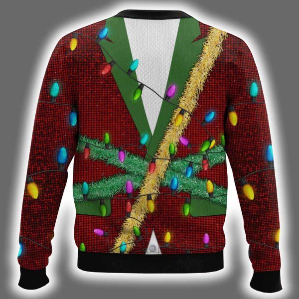 Blink Blink Santa Claus Ugly Christmas Sweater 3