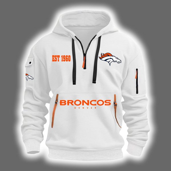 Broncos Est 1960 Quarter Zip Hoodie 2