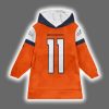 Broncos Troy Franklin 11 Football Blanket Hoodie 2