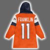 Broncos Troy Franklin 11 Football Blanket Hoodie 3