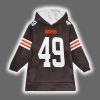Browns Carson Schwesinger 49 Football Unisex Blanket Hoodie 2