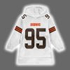 Browns Myles Garrett 95 Football Unisex Blanket Hoodie 2