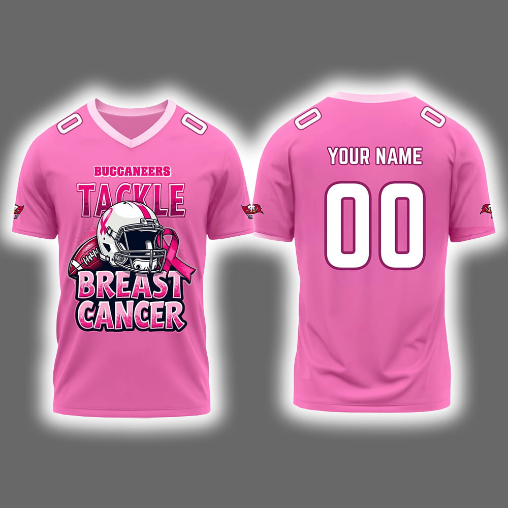 Buccaneers 2025 Tackle Breast Cancer Jersey Buccaneers 2025 Tackle Breast Cancer Jersey