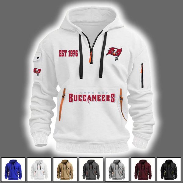 Buccaneers Est 1976 Quarter Zip Hoodie