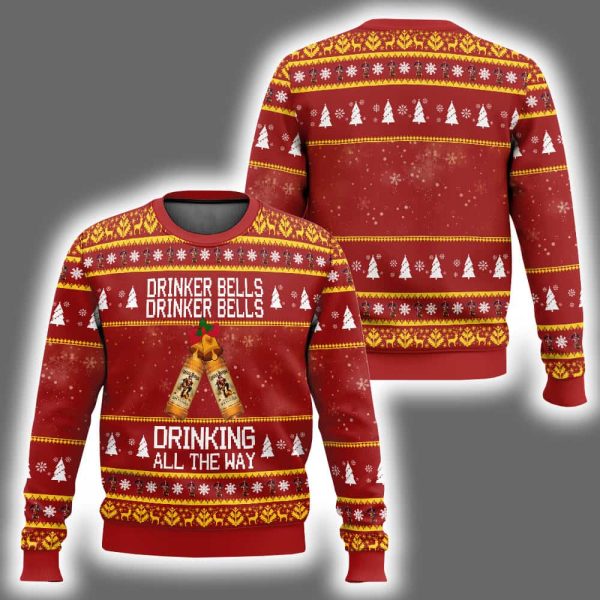 Captain Morgan Drinker Bells Ugly Christmas Sweater