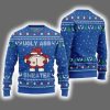 Caught Kissing Santa Ugly Christmas Sweater 2