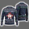 Caught Kissing Santa Ugly Christmas Sweater 3
