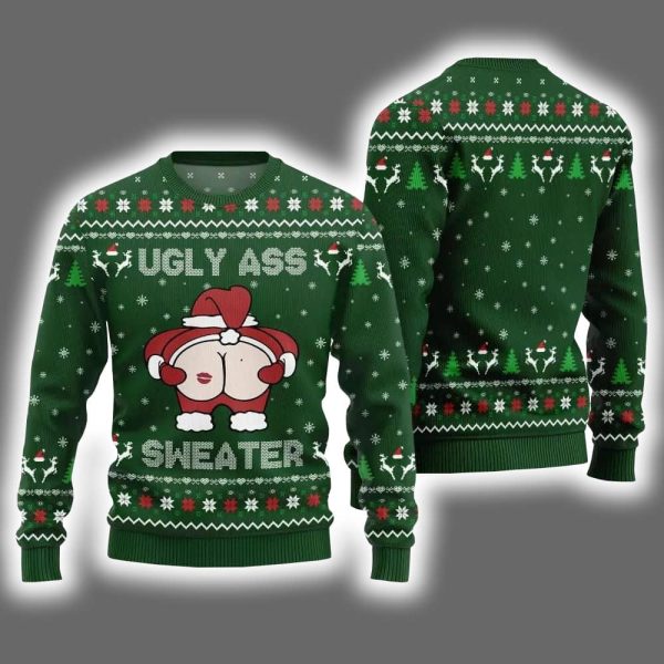 Caught Kissing Santa Ugly Christmas Sweater 5