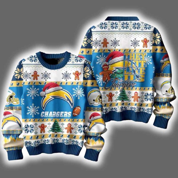 Chargers They Not Like Us Ugly Christmas Sweater