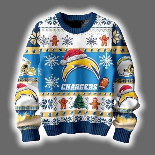 Chargers They Not Like Us Ugly Christmas Sweater 2