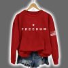 Charlie Kirk Freedom American Flag Print Sweatshirt