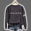 Charlie Kirk Freedom American Flag Print Sweatshirt 5