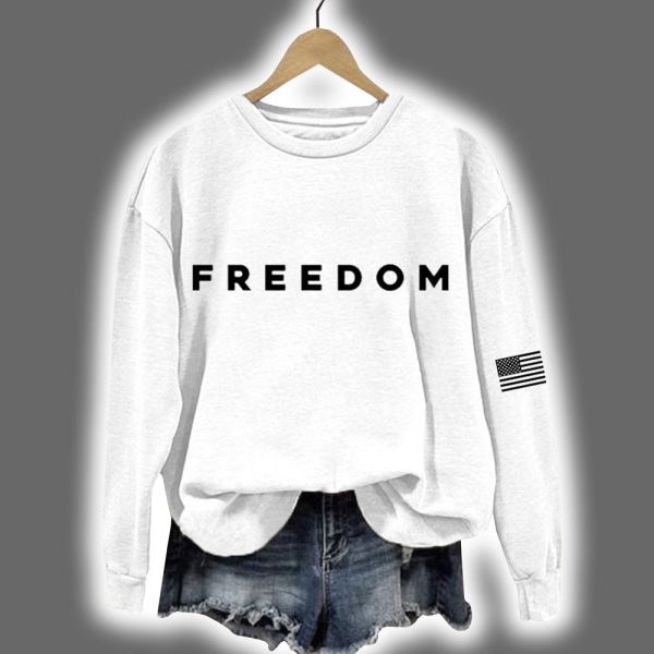 Charlie Kirk Freedom Printed Sweatshirt