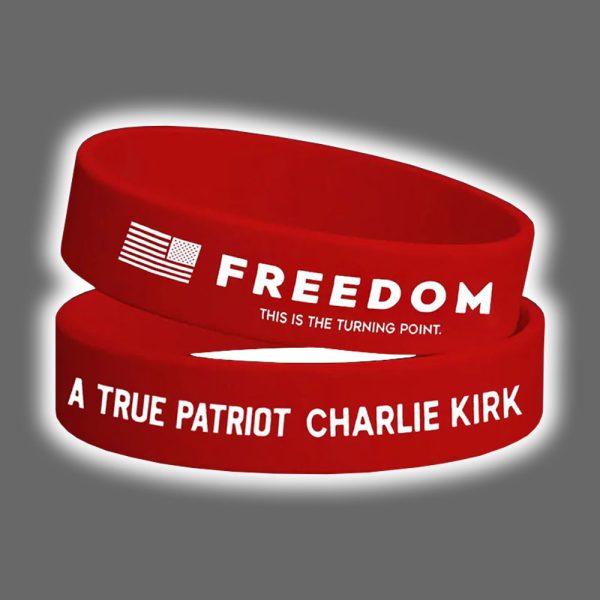 Charlie Kirk Freedom This is The Turning Point Bracelet Wristband