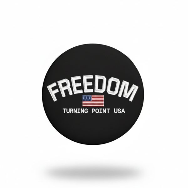 Charlie Kirk Freedom Turning Point USA Button Pin