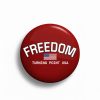 Charlie Kirk Freedom Turning Point USA Button Pin