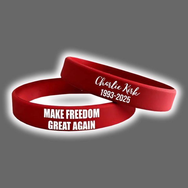Charlie Kirk Make Freedom Great Again Wristband