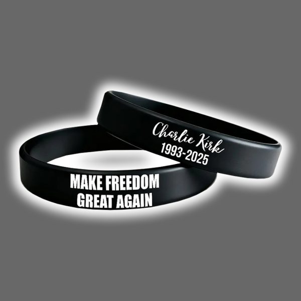 Charlie Kirk Make Freedom Great Agian Wristband 2