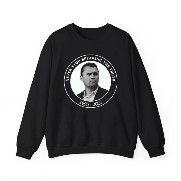 Charlie Kirk Never Stop Speaking The Truth 1993 2025 Shirt 2