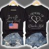 Charlie Kirk This Is The Turning Point In Memory Of Forever In Our Hearts Print T Shirt 3