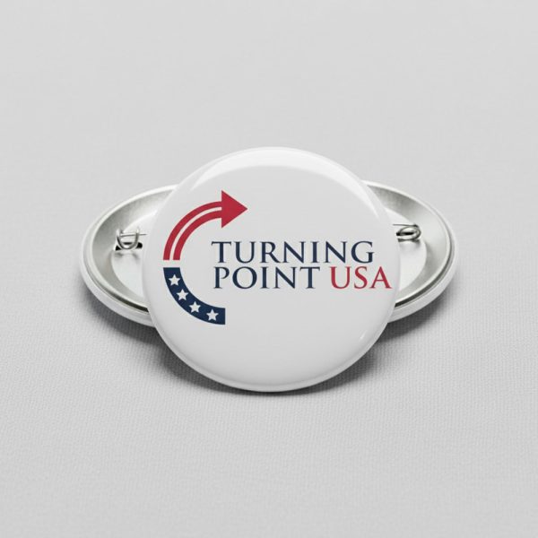 Charlie Kirk Turning Point USA Button Pin