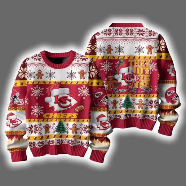 Chiefs They Not Like Us Ugly Christmas Sweater