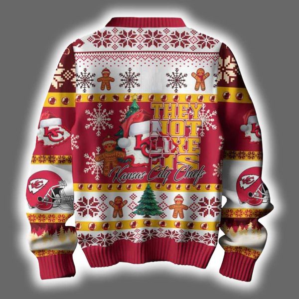 Chiefs They Not Like Us Ugly Christmas Sweater 3