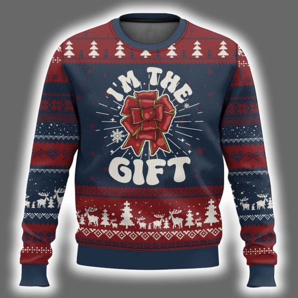 Christmas Present Im The Gift Ugly Christmas Sweater 2