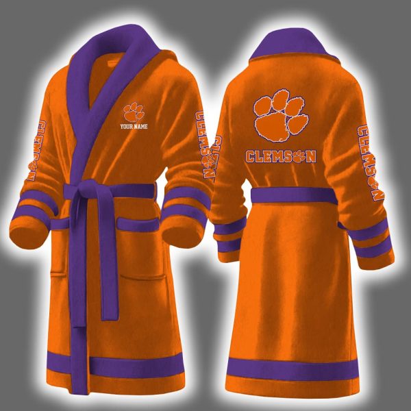 Clemson Football Personalized Bathrobe