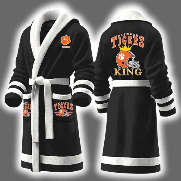 Clemson King Personalized Bathrobe 2