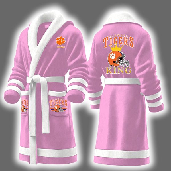Clemson King Personalized Bathrobe 5