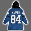 Colts Football Tyler Warren 84 Unisex Blanket Hoodie 3