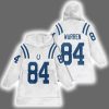 Colts Tyler Warren 84 Football Blanket Hoodie