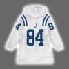 Colts Tyler Warren 84 Football Blanket Hoodie 2