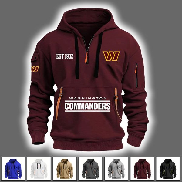 Commanders Est 1932 Quarter Zip Hoodie