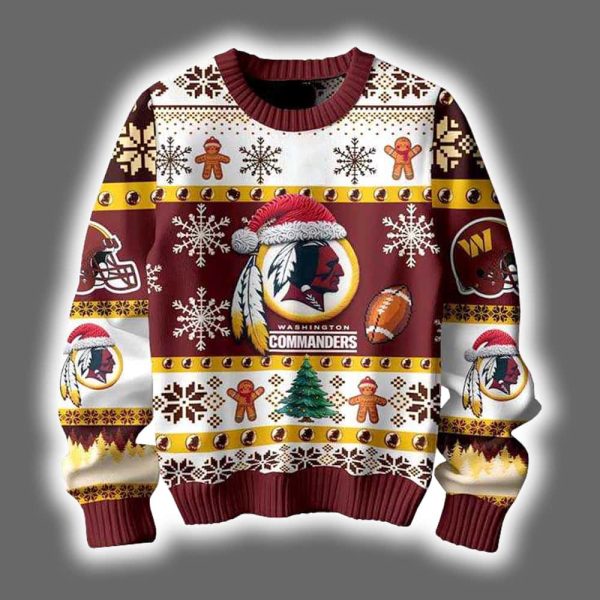 Commanders They Not Like Us Ugly Christmas Sweater 2