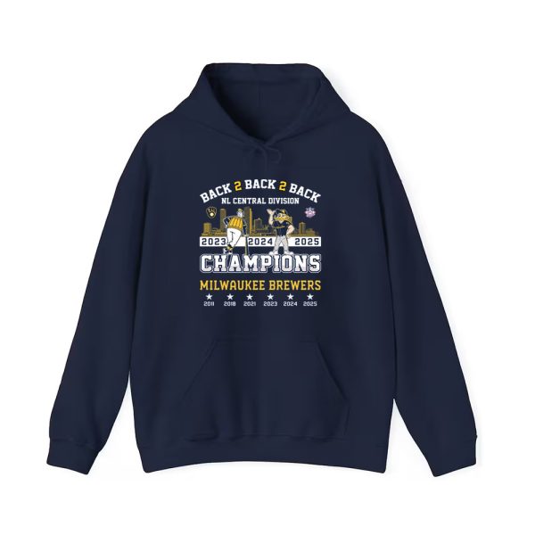 Congrats Brewers B2B2B 2025 Division Champs Two Sided Shirt 3