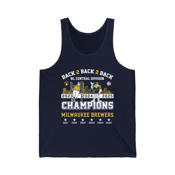 Congrats Brewers B2B2B 2025 Division Champs Two Sided Shirt 4