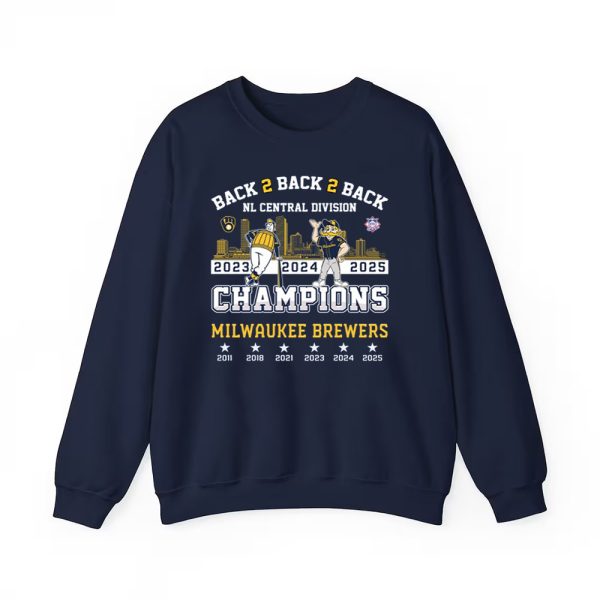 Congrats Brewers B2B2B 2025 Division Champs Two Sided Shirt 5