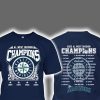 Congrats Mariners 2025 AL West Division Champions Two-Sided Shirt