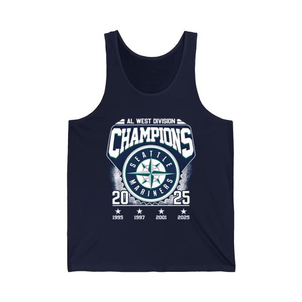 Congrats Mariners 2025 AL West Division Champions Two Sided Shirt 3