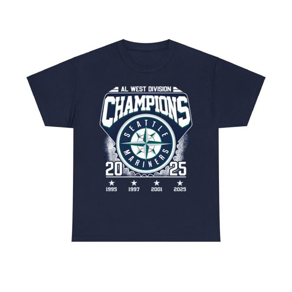 Congrats Mariners 2025 AL West Division Champions Two Sided Shirt 5