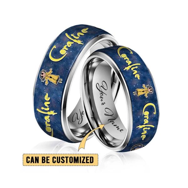 Coraline x Halloween Silver Tungsten Ring