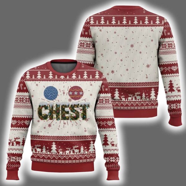 Couples Chestnuts Matching Family Funny Chest Ugly Christmas Sweater