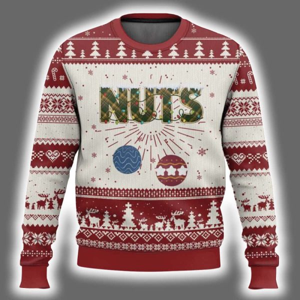 Couples Chestnuts Matching Family Funny Nut Ugly Christmas Sweater 2