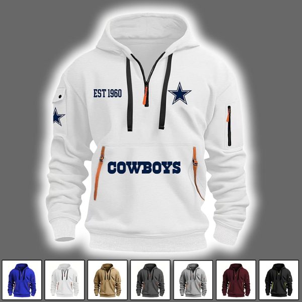 Cowboys Est 1960 Quarter Zip Hoodie