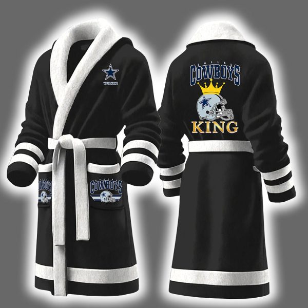 Cowboys King Personalized Bathrobe 2