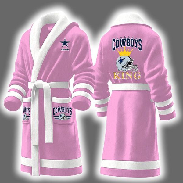 Cowboys King Personalized Bathrobe 5