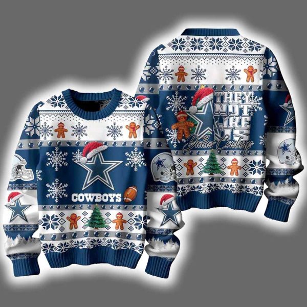 Cowboys They Not Like Us Ugly Christmas Sweater
