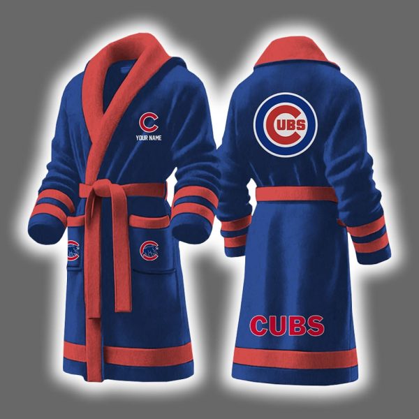 Cubs Baseball Personalized Bathrobe